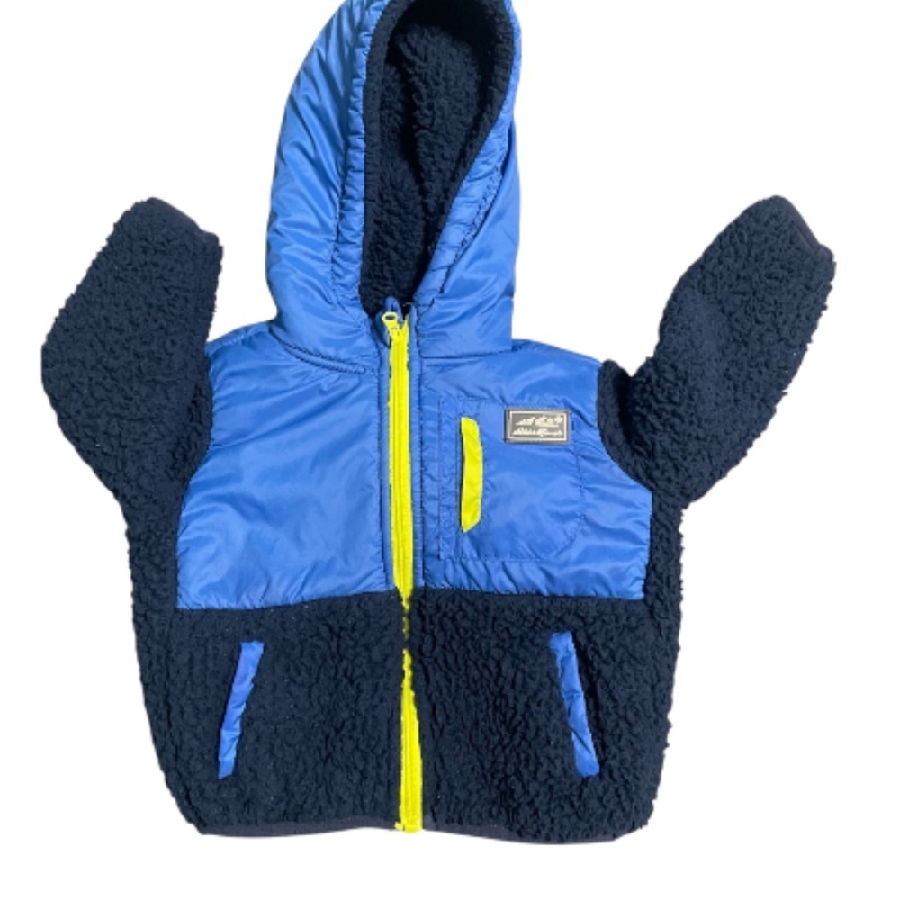 Eddie Bauer Blue Fleece Jacket with Black Label
